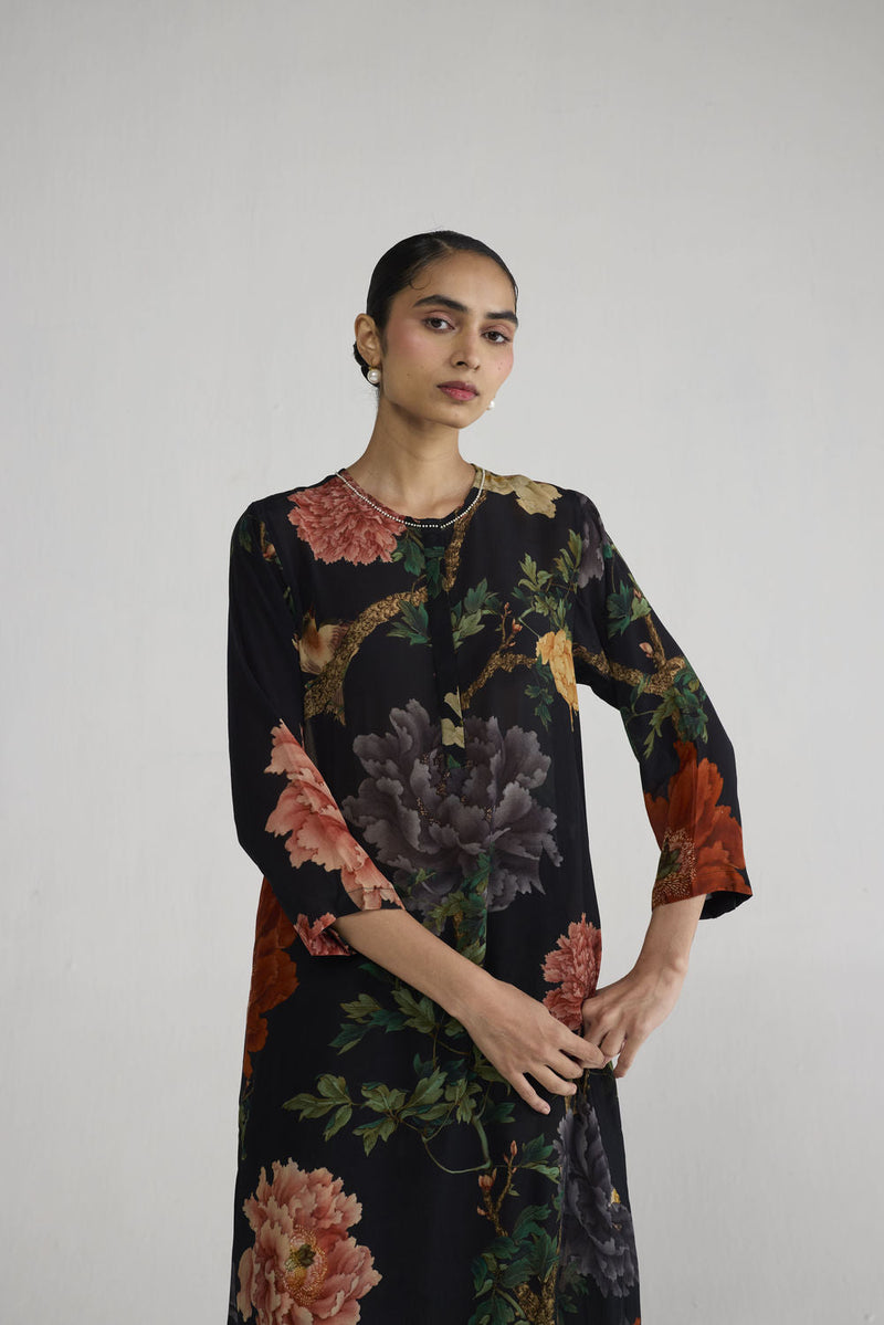Himari Long Crepe Kurta Set co-ord set by YAM-ORIENTAL GARDEN SEP'26 for women in Singapore