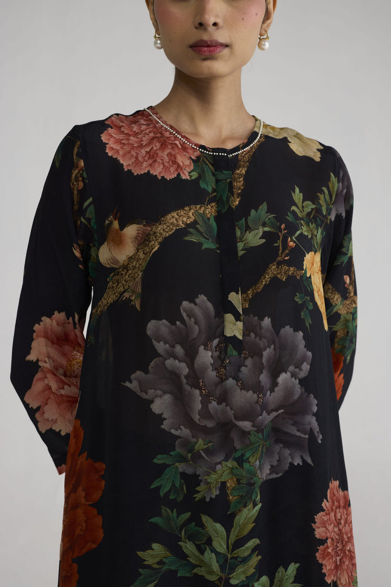 Himari Long Crepe Kurta Set co-ord set by YAM-ORIENTAL GARDEN SEP'26 for women in Singapore