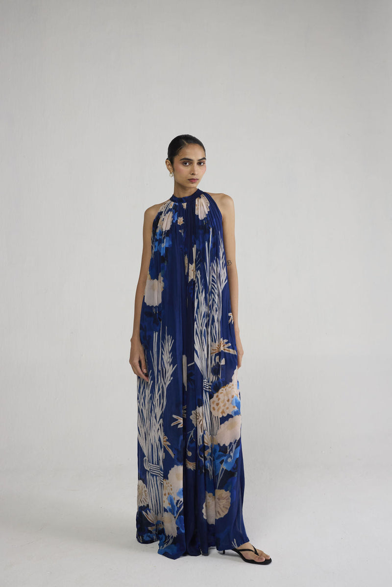 Ren Halterneck Crepe Dress dress by YAM-ORIENTAL GARDEN SEP'26 for women in Singapore