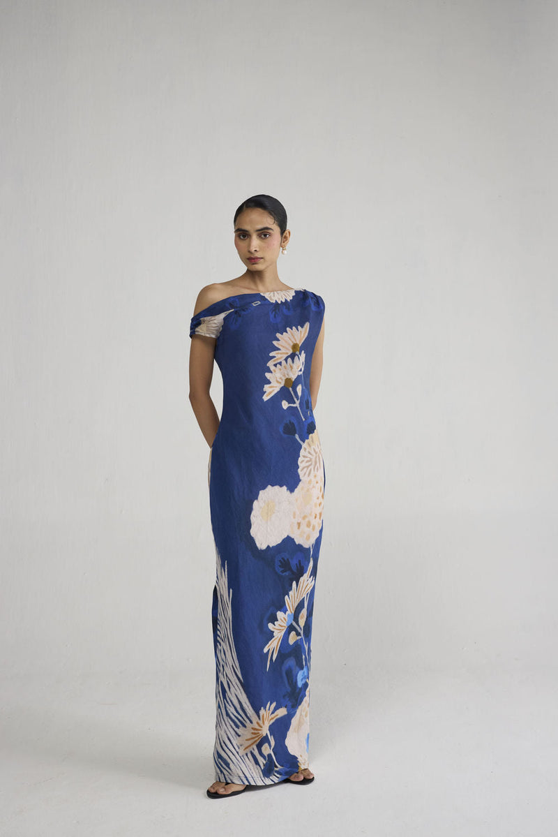 Ren Linen Dress dress by YAM-ORIENTAL GARDEN SEP'26 for women in Singapore