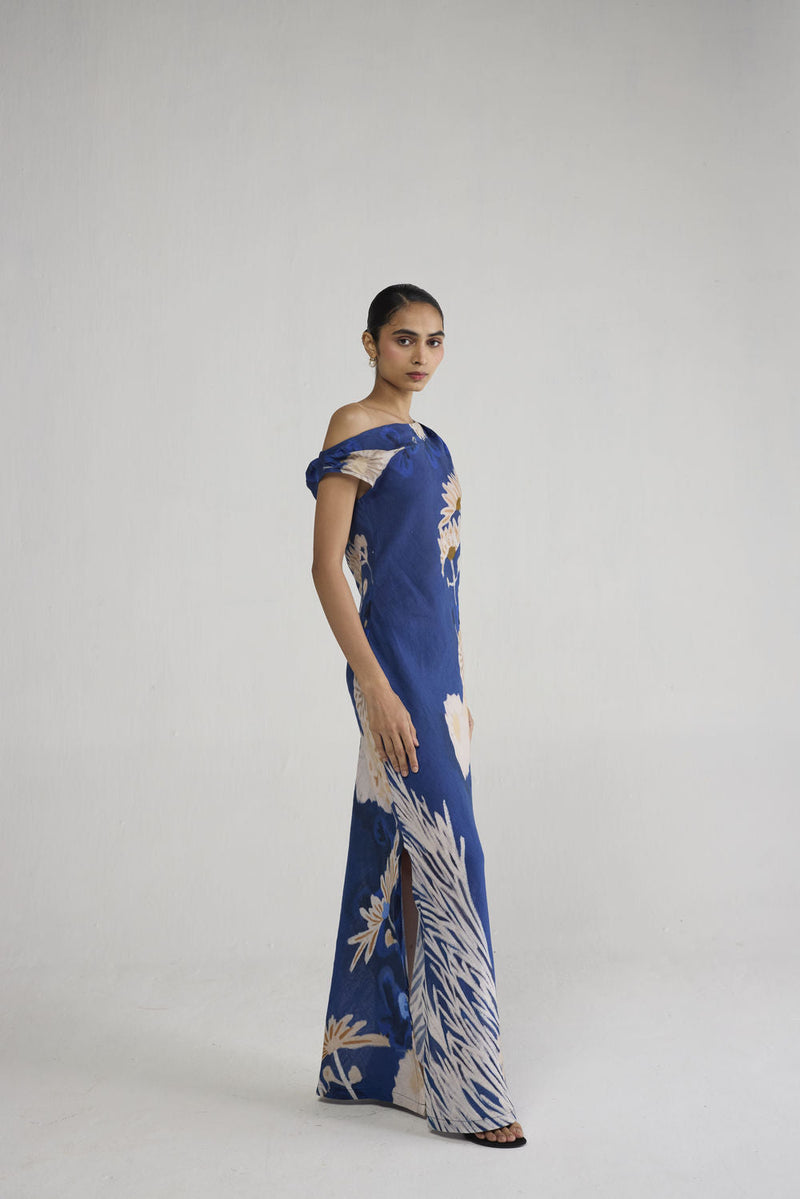 Ren Linen Dress dress by YAM-ORIENTAL GARDEN SEP'26 for women in Singapore