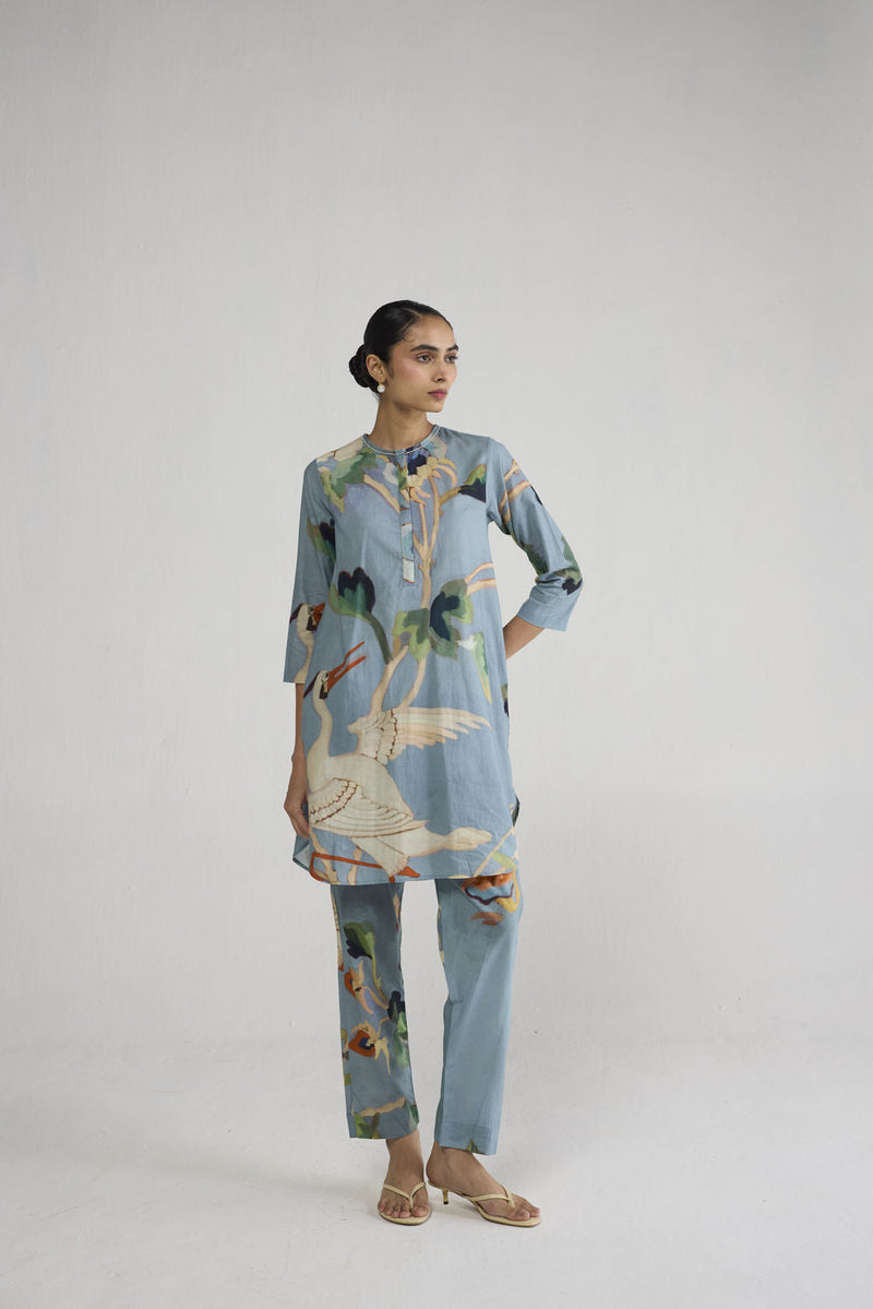 Asagao Short Kurta Set co-ord set by YAM-ORIENTAL GARDEN SEP'26 for women in Singapore