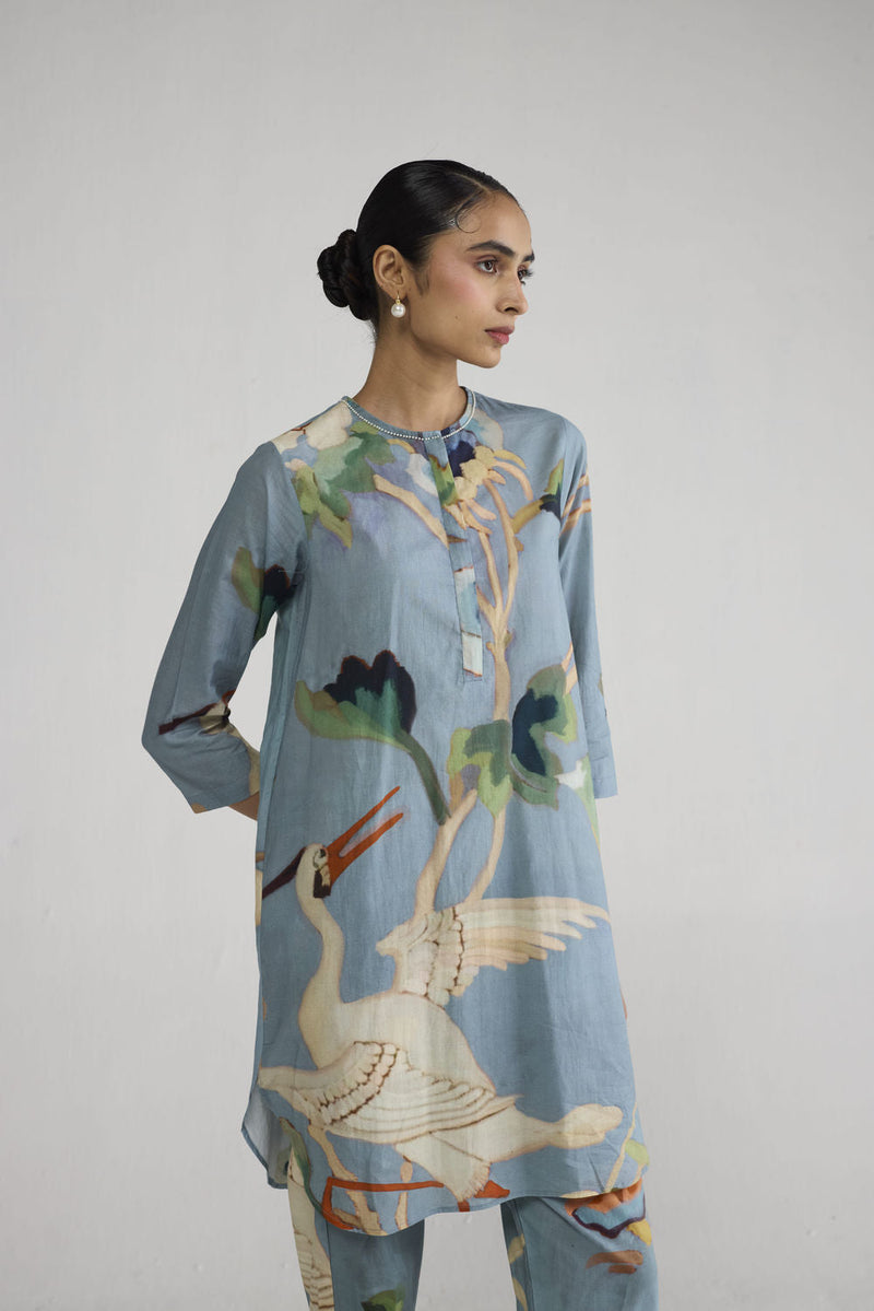 Asagao Short Kurta Set co-ord set by YAM-ORIENTAL GARDEN SEP'26 for women in Singapore