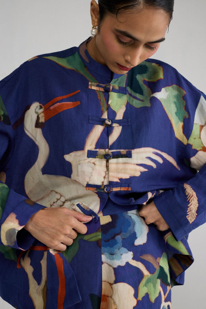 Fuji Linen Co-ord Set co-ord set by YAM-ORIENTAL GARDEN SEP'26 for women in Singapore