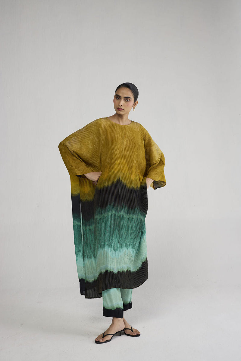 Uri Pintucks Kaftan Kurta Set co-ord set by YAM-ORIENTAL GARDEN SEP'26 for women in Singapore