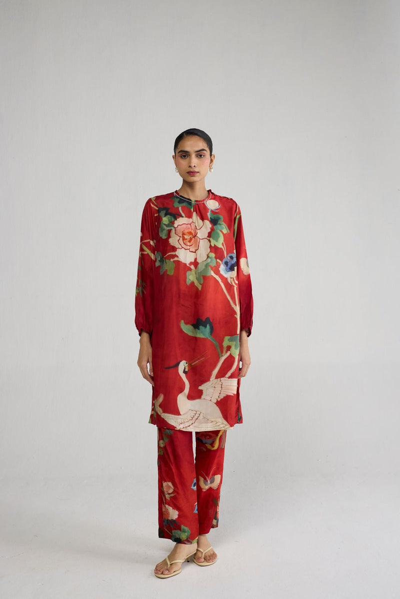 Bara Silk Kurta Set co-ord set by YAM-ORIENTAL GARDEN SEP'26 for women in Singapore