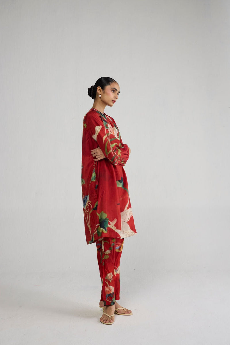 Bara Silk Kurta Set co-ord set by YAM-ORIENTAL GARDEN SEP'26 for women in Singapore