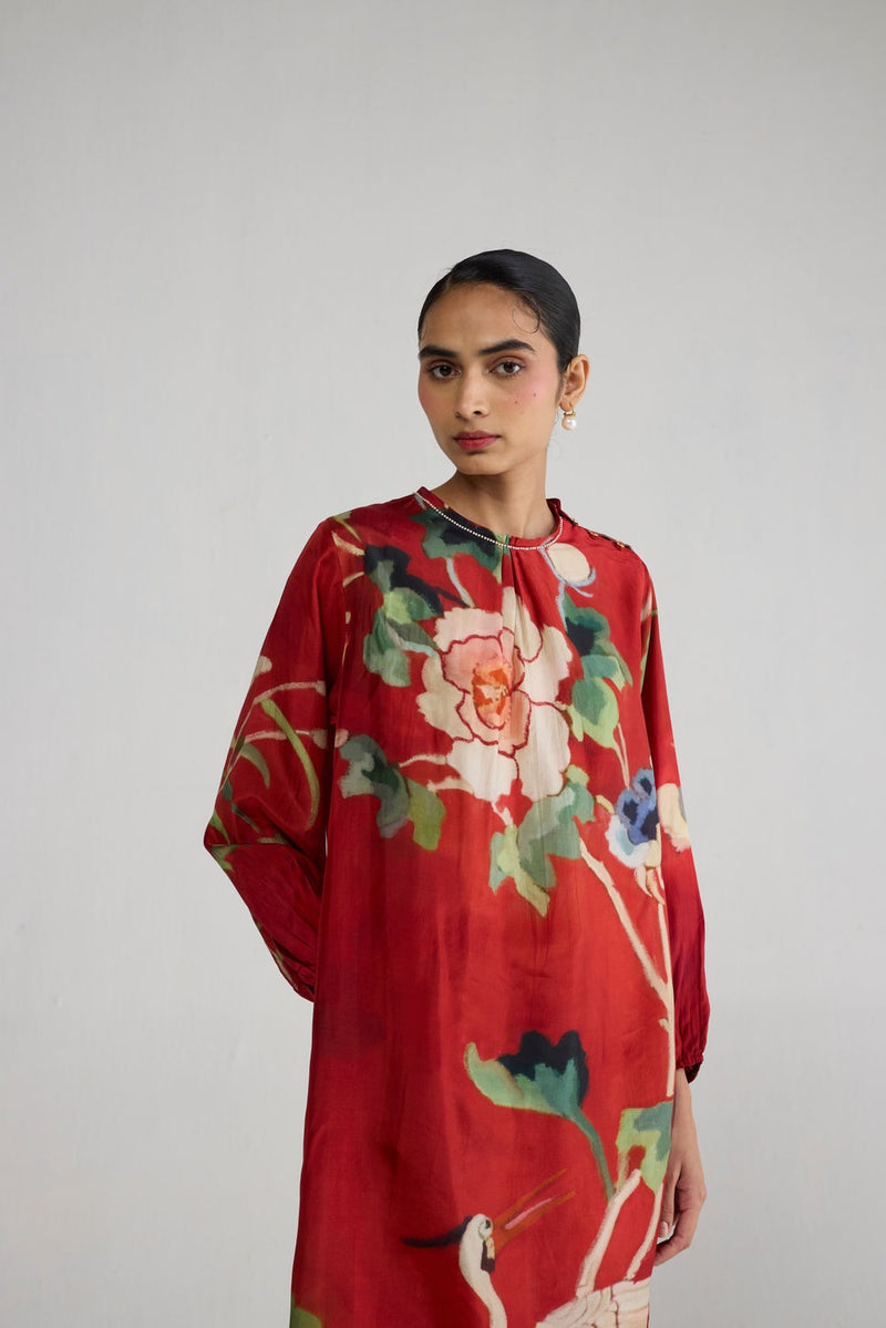 Bara Silk Kurta Set co-ord set by YAM-ORIENTAL GARDEN SEP'26 for women in Singapore