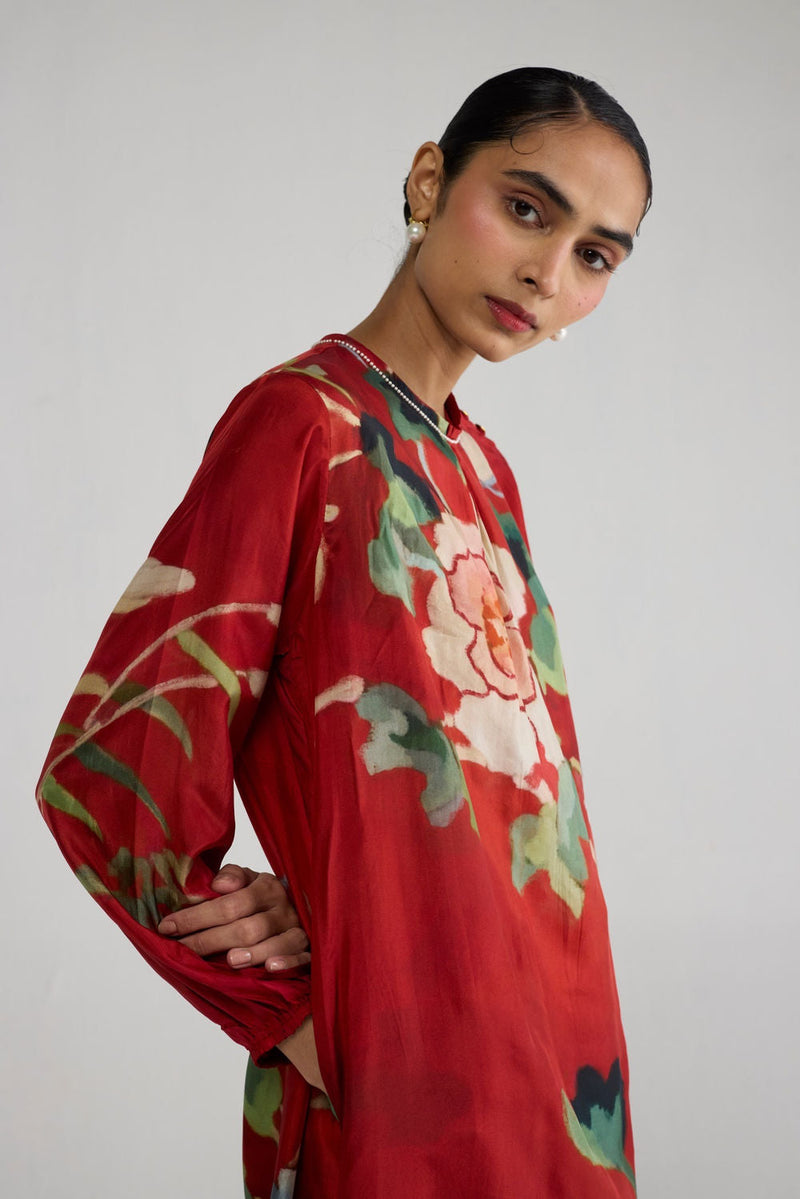Bara Silk Kurta Set co-ord set by YAM-ORIENTAL GARDEN SEP'26 for women in Singapore