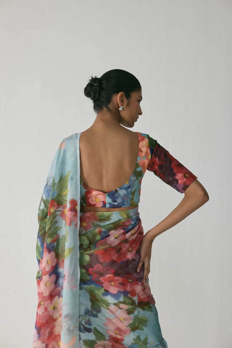 DARLINGTON BLOUSE silk by Yam in multi color for women in Singapore