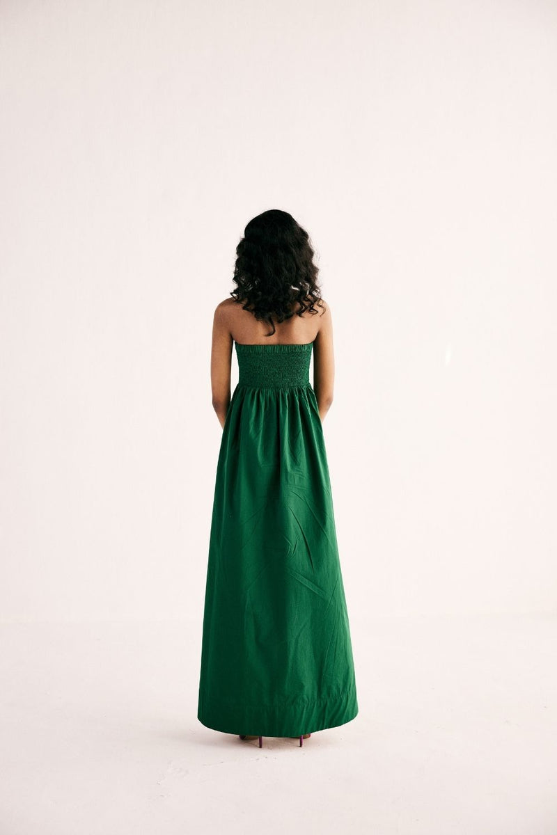 EMERALD GAZE GOWN poplin by Khara Kapas for women in Singapore