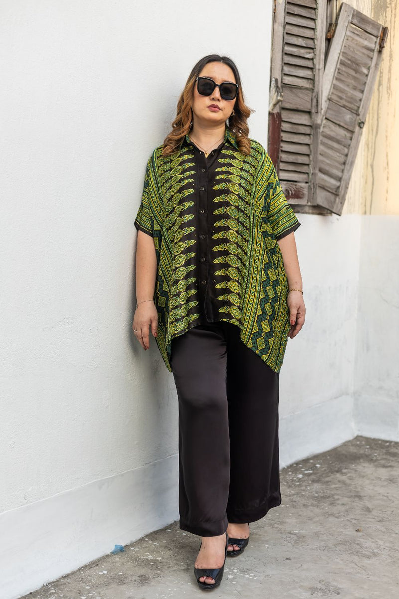 Hyde Green AntiFit Shirt and Pants Two-Piece Set (AJGSHST)