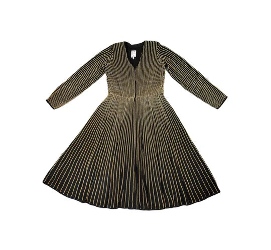 Zego Dress cotton by Ka-Sha in gold color for women in Singapore