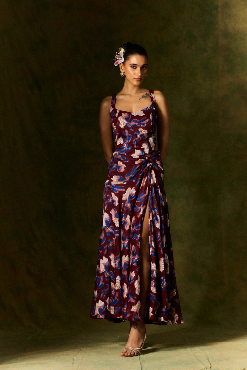 MEHER SILK SKIRT & CORSET SET satin by JodiLife for women in Singapore