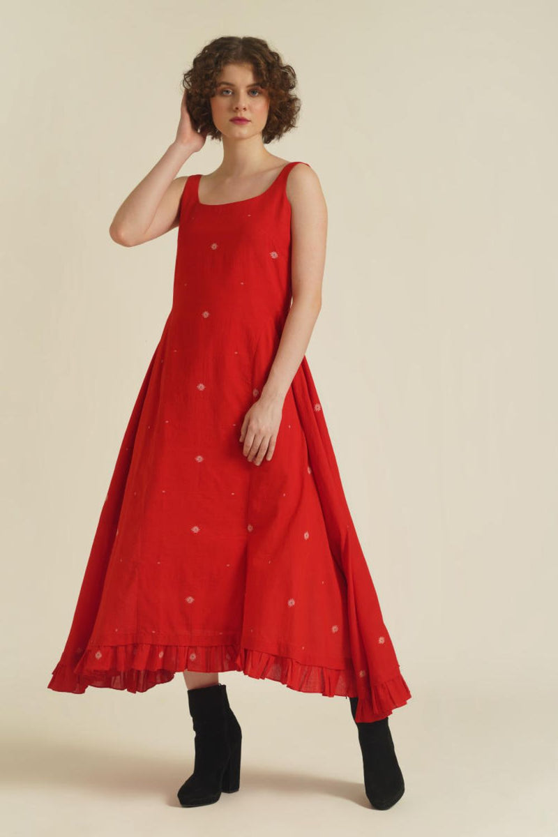 ROYALE IX cotton Buy ROYALE IX from C&W | for Women by Indigo Dreams in red color for women in Singapore