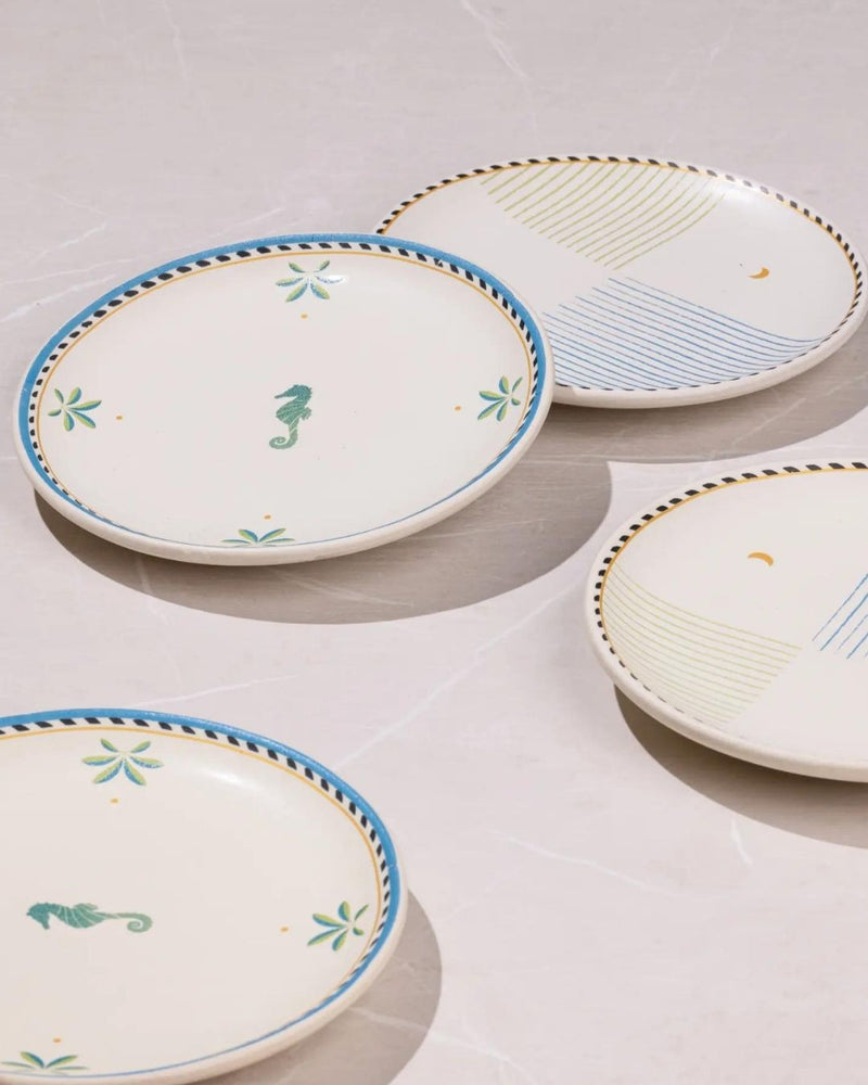 Mirissa Tapas Plates - set of 4 linen by Gado Living for in Singapore