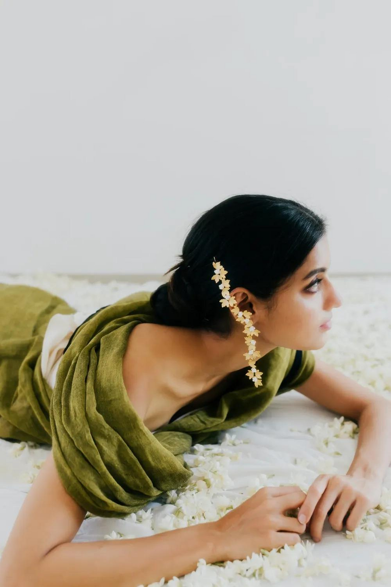 Mogra dual danglers by Aarjavee for women in Singapore
