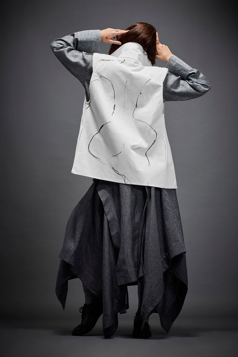 FLYNN JACKET by Chola in white color for women in Singapore