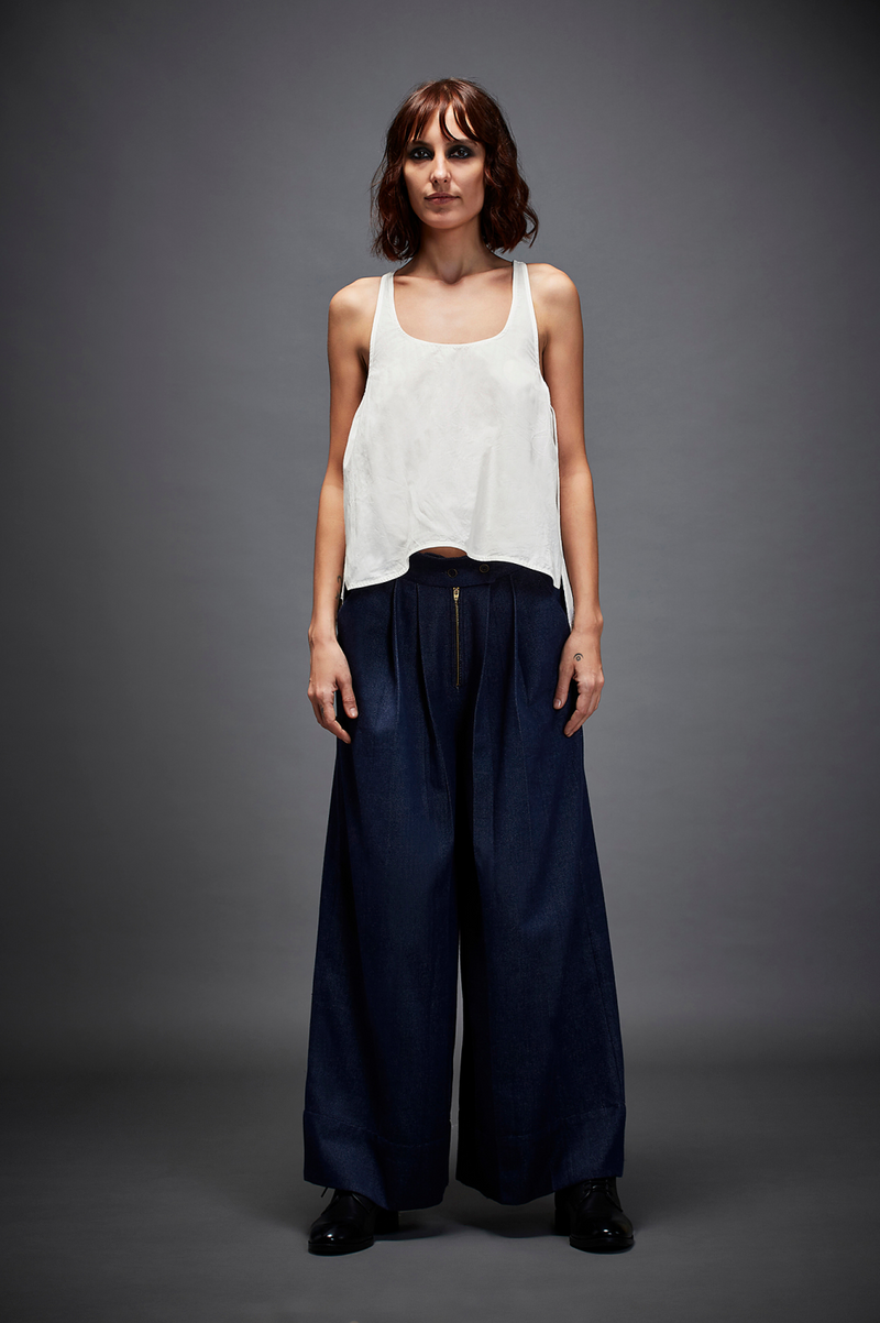 MILLY TOP cotton by Chola in white color for women in Singapore
