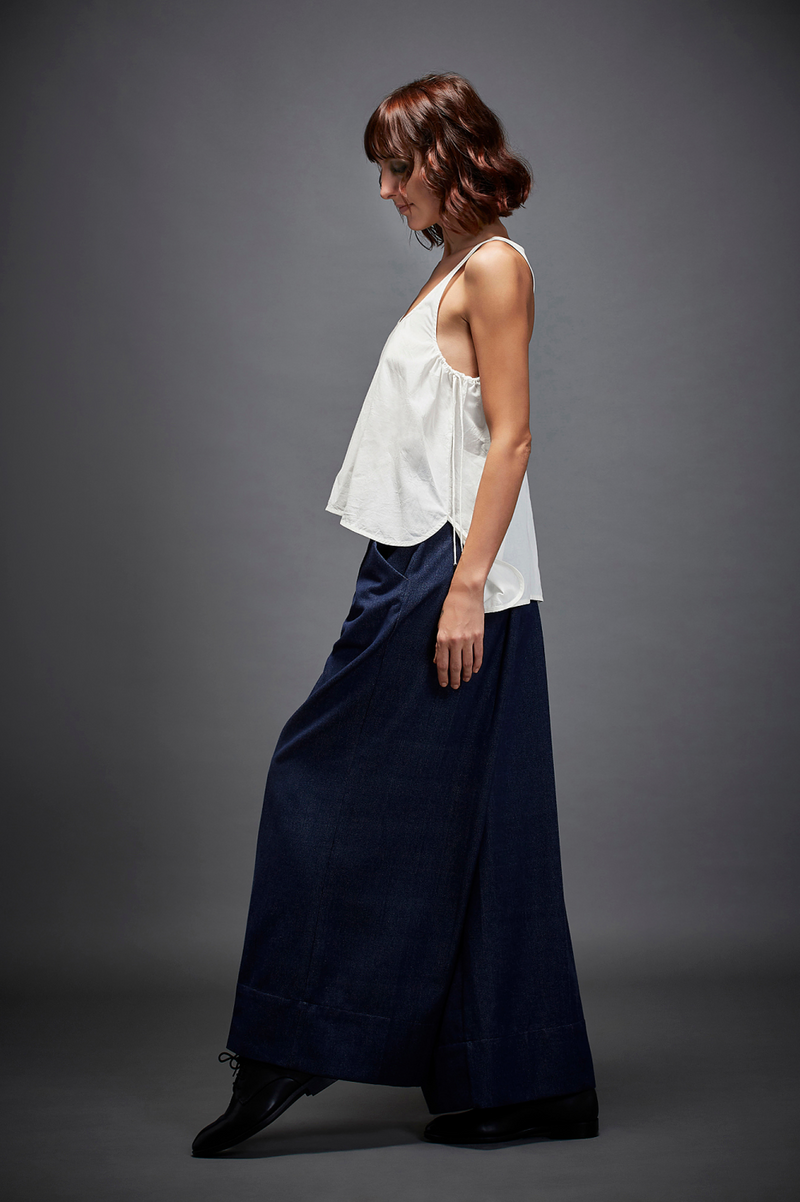 MILLY TOP cotton by Chola in white color for women in Singapore