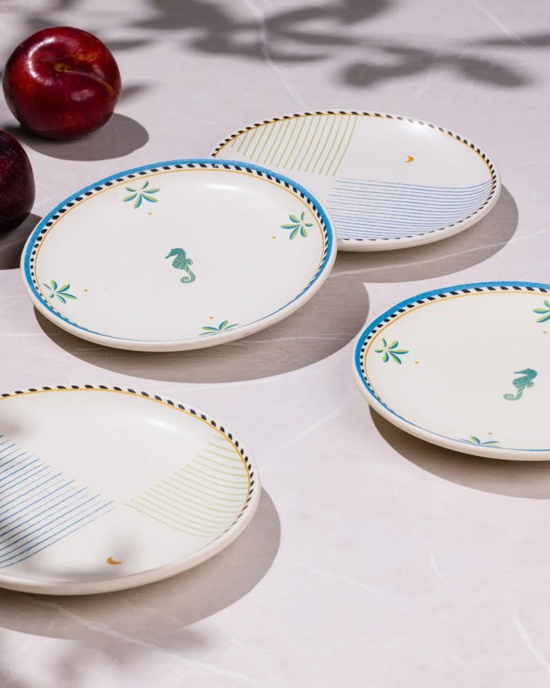 Mirissa Tapas Plates - set of 4 linen by Gado Living for in Singapore