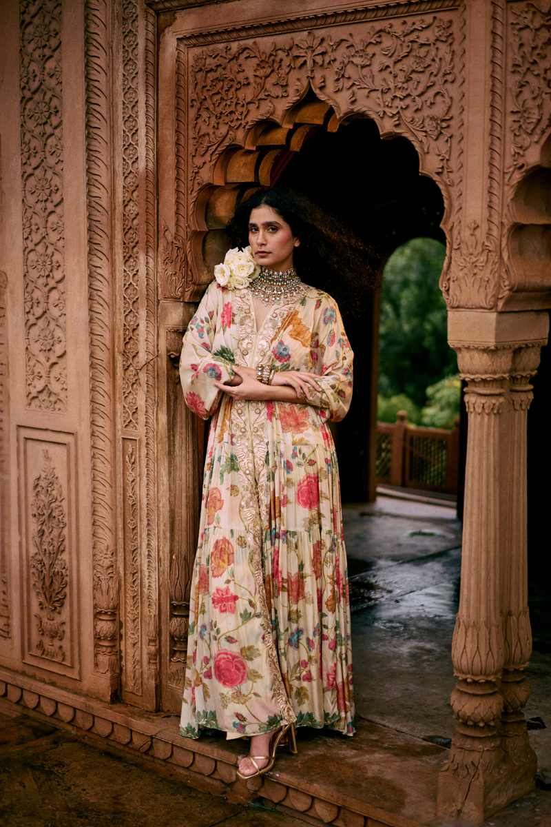 PH-2453 
Kaftan 
Pants Set by Paulmi & Harsh for women in Singapore