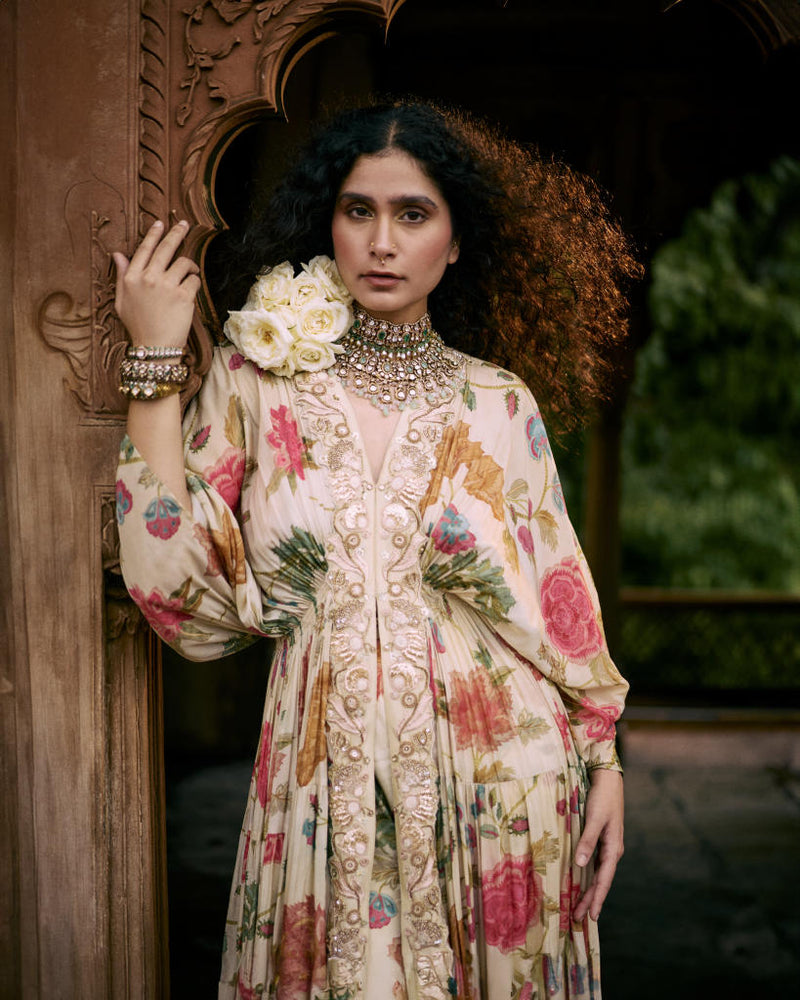 PH-2453 
Kaftan 
Pants Set by Paulmi & Harsh for women in Singapore