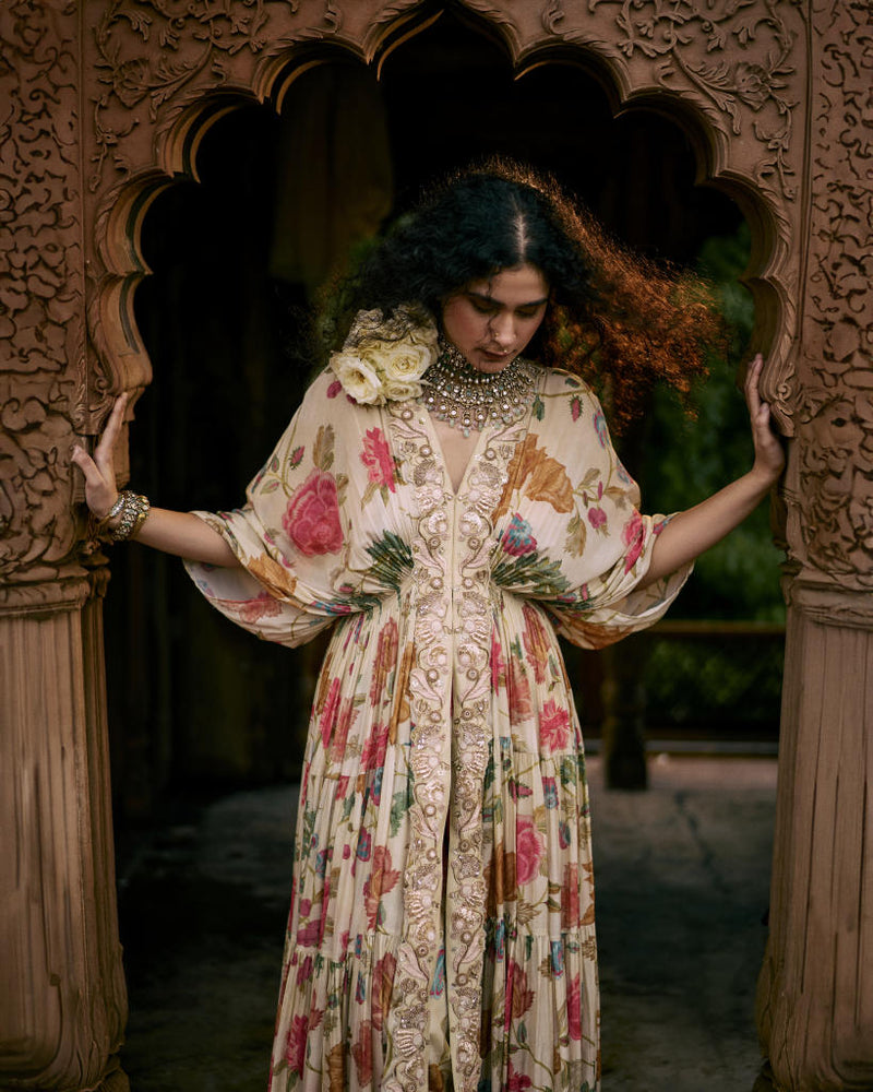 PH-2453 
Kaftan 
Pants Set by Paulmi & Harsh for women in Singapore