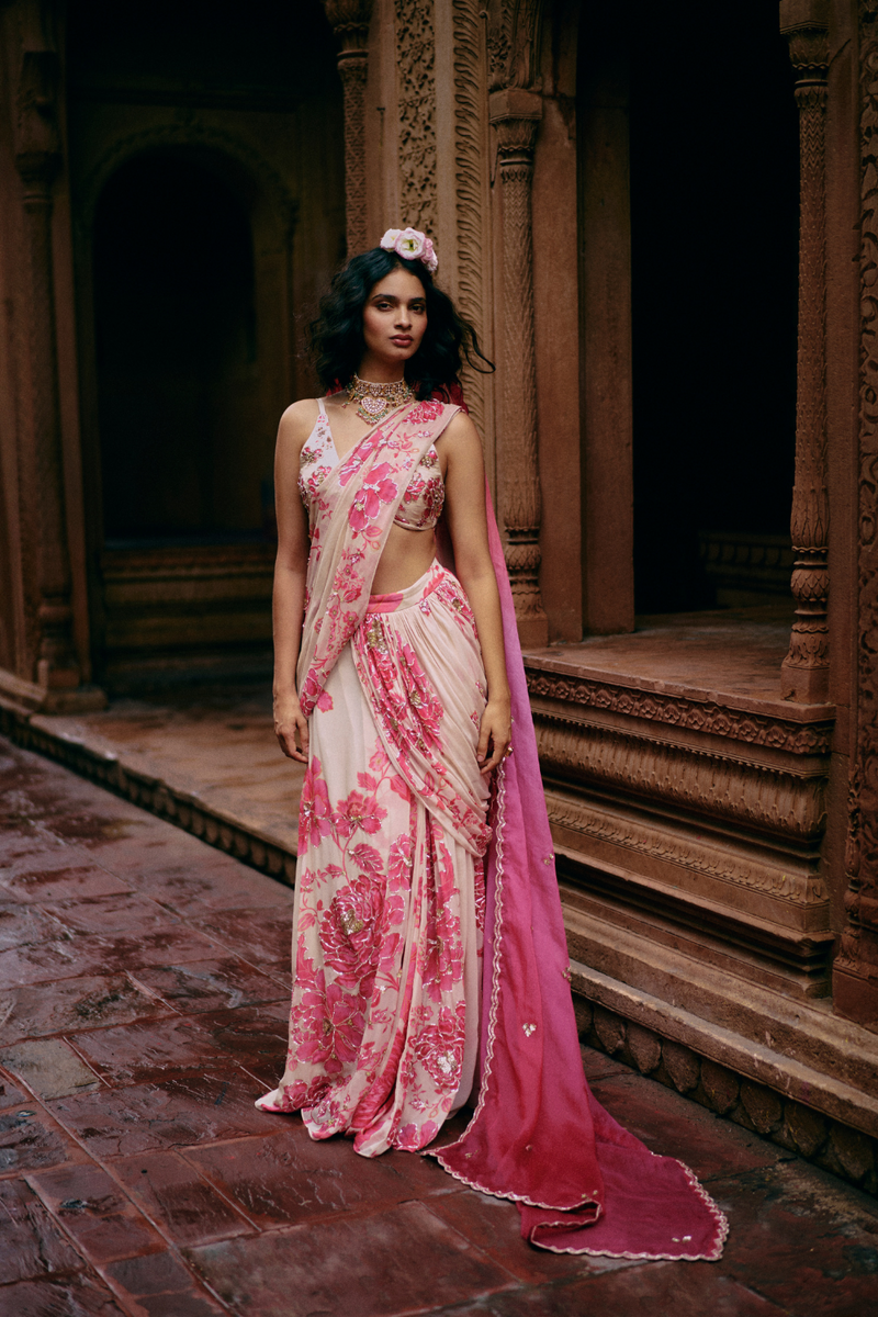 PH-2455 Saree Blouse by Paulmi & Harsh for women in Singapore
