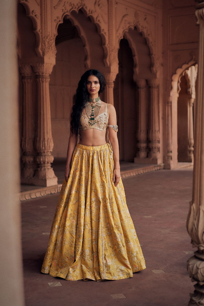 PH-2465 
Lehenga 
Blouse 
Dupatta Set by Paulmi & Harsh for women in Singapore