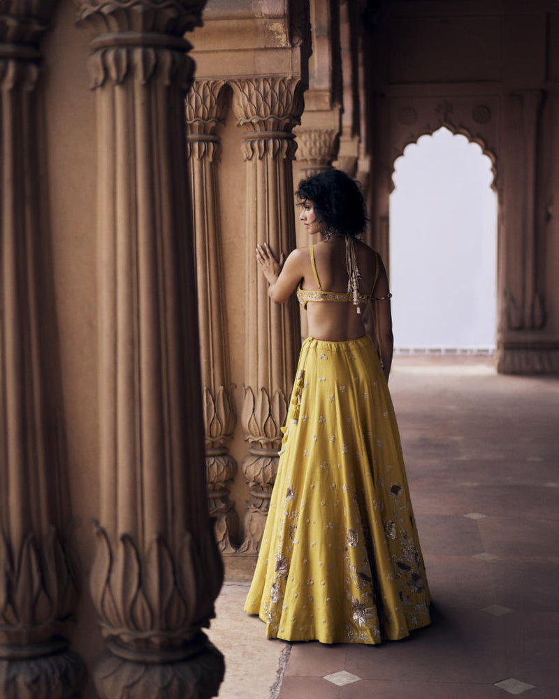 PH-2467 
Lehenga 
Blouse 
Dupatta Set by Paulmi & Harsh for women in Singapore