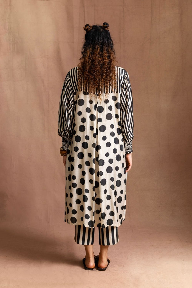 Poet Sleeves Set (Retro) Pure Muslin Kurta Set Sabo by Sabina — Canvas & Weaves Singapore