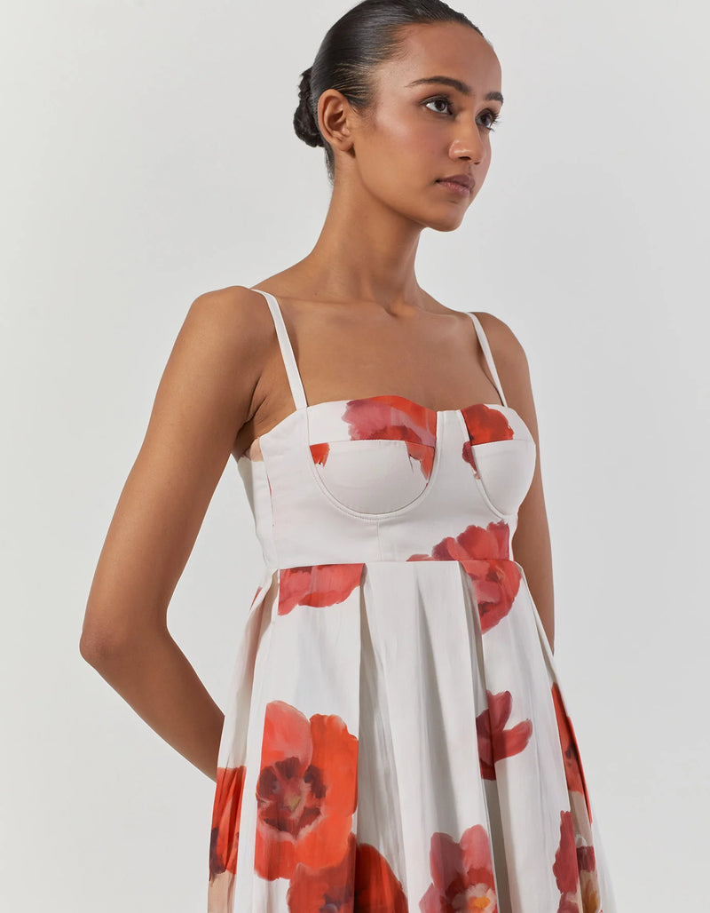 Valentine Bralette Dress satin by Yam in black color for women in Singapore