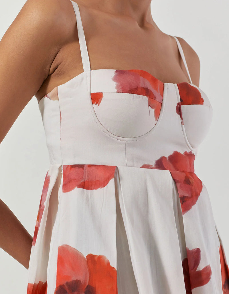 Valentine Bralette Dress satin by Yam in black color for women in Singapore