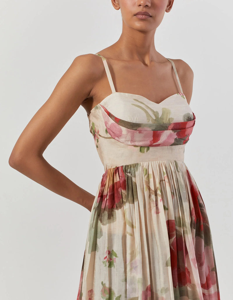 ROMA ROSE DRESS satin by Yam for women in Singapore
