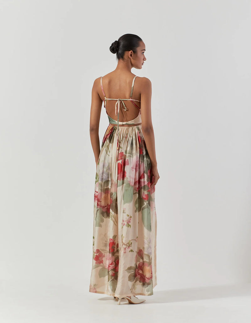 ROMA ROSE DRESS satin by Yam for women in Singapore
