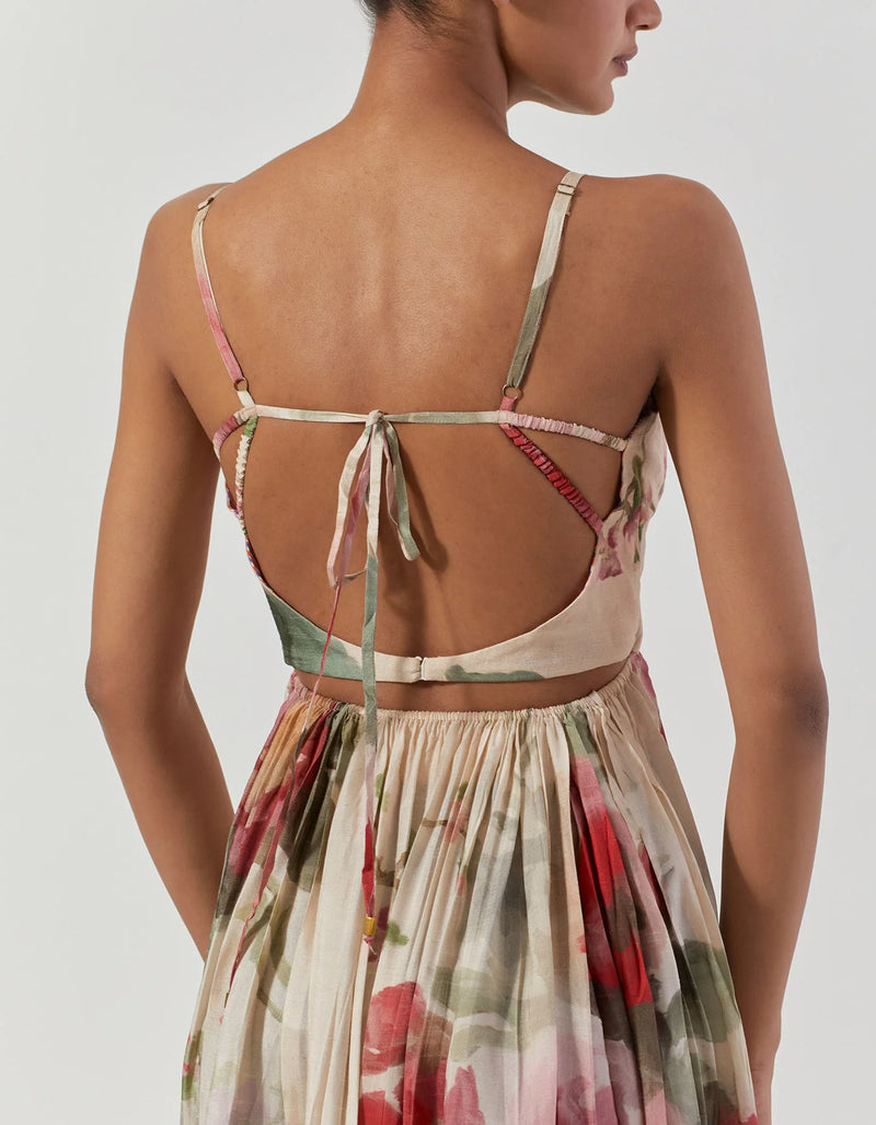 ROMA ROSE DRESS satin by Yam for women in Singapore