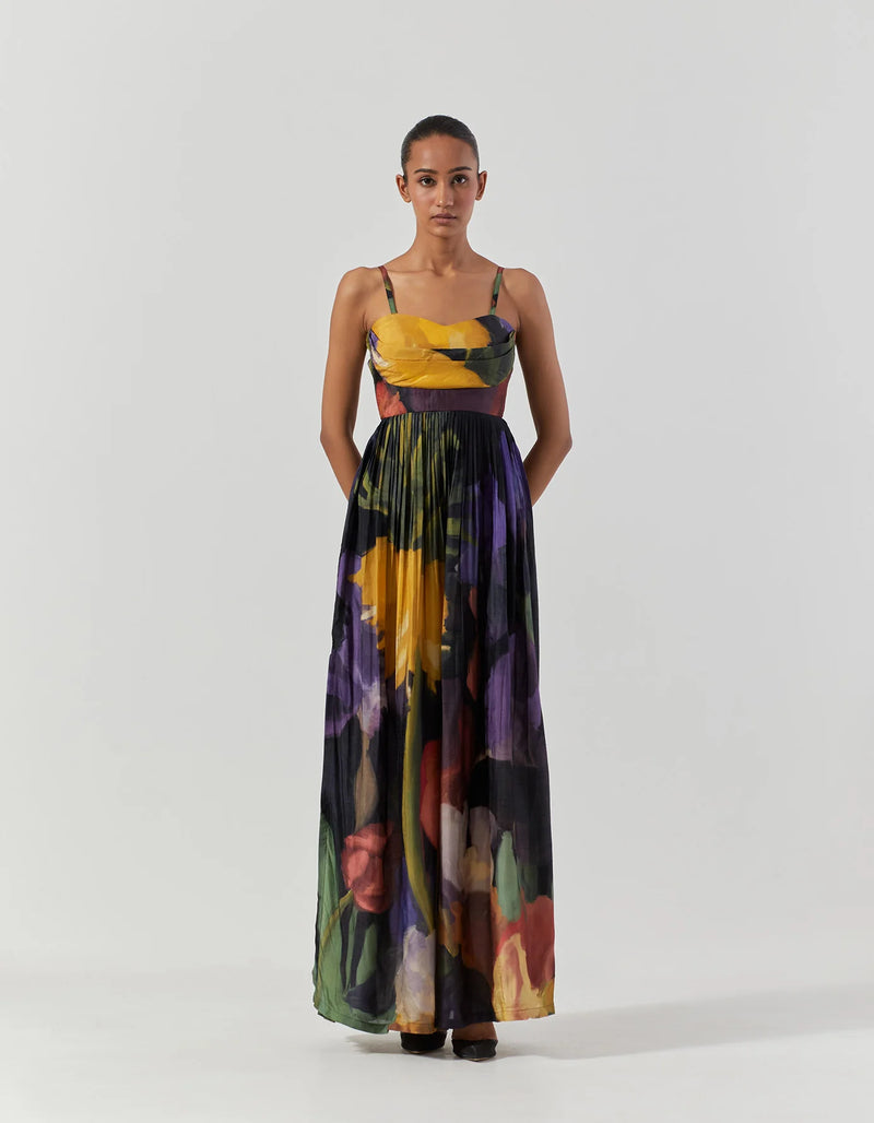 IVY DRESS satin by Yam in multi color for women in Singapore
