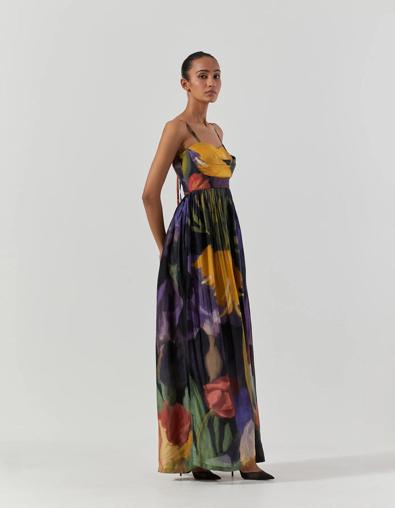 IVY DRESS satin by Yam in multi color for women in Singapore