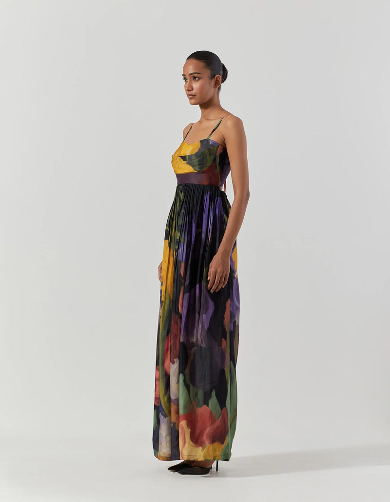 IVY DRESS satin by Yam in multi color for women in Singapore
