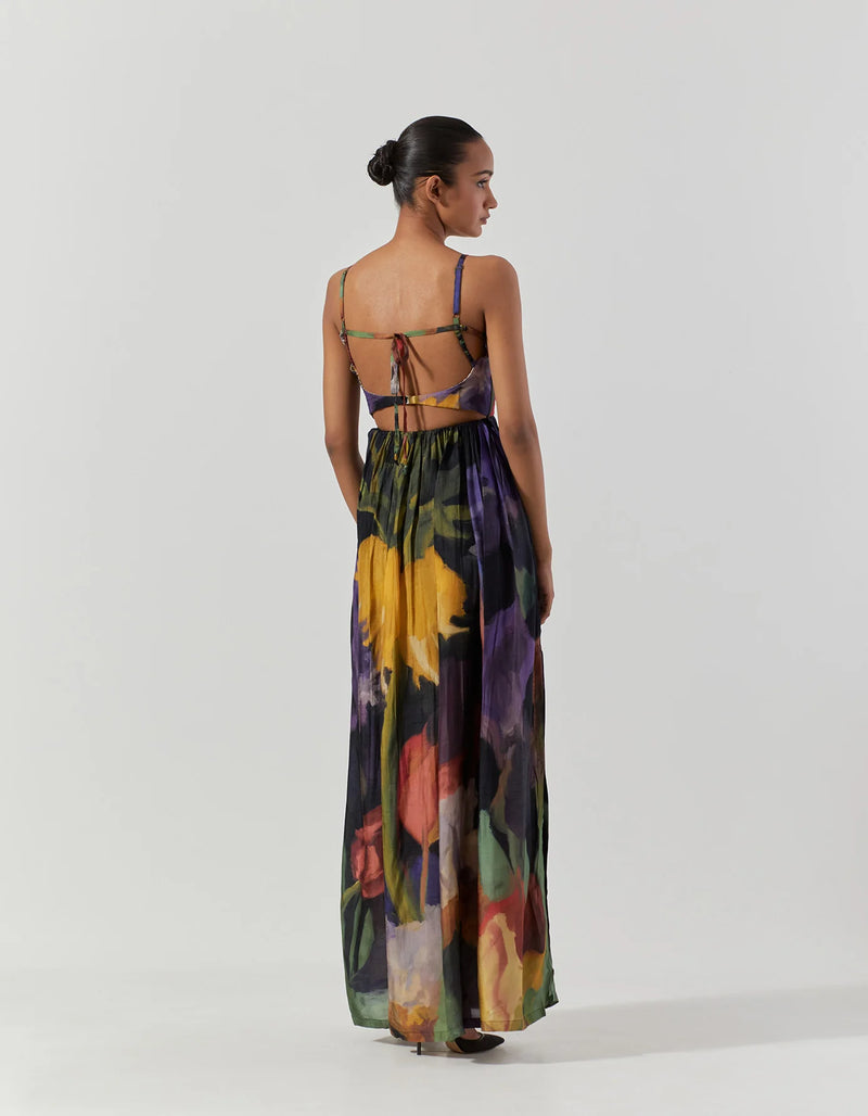 IVY DRESS satin by Yam in multi color for women in Singapore