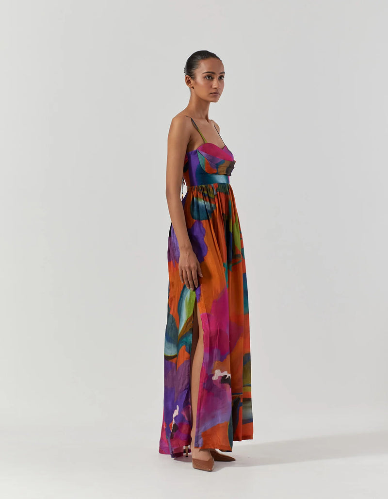 AMETHYST DRESS satin by Yam for women in Singapore
