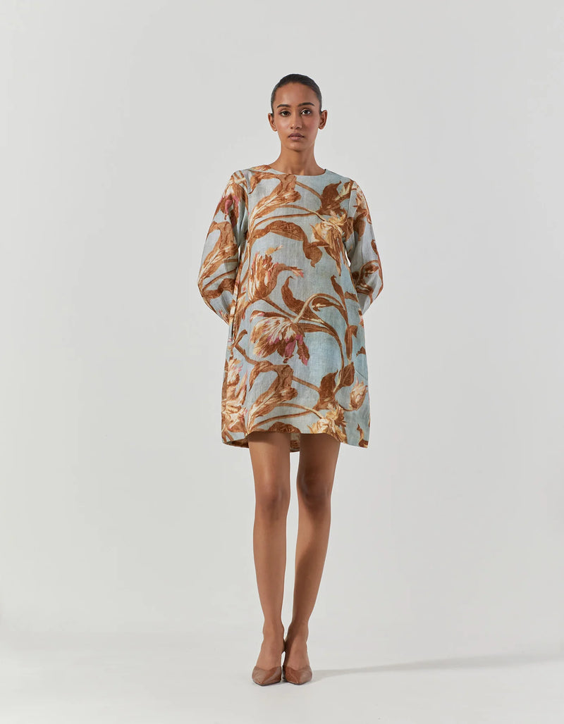 TREVI SHORT DRESS satin by Yam for women in Singapore