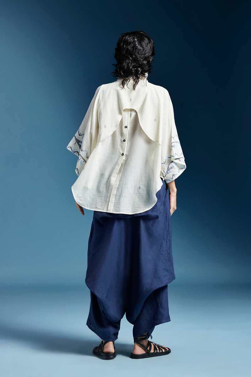 Dela Shirt-White cotton by Chola in white color for women in Singapore