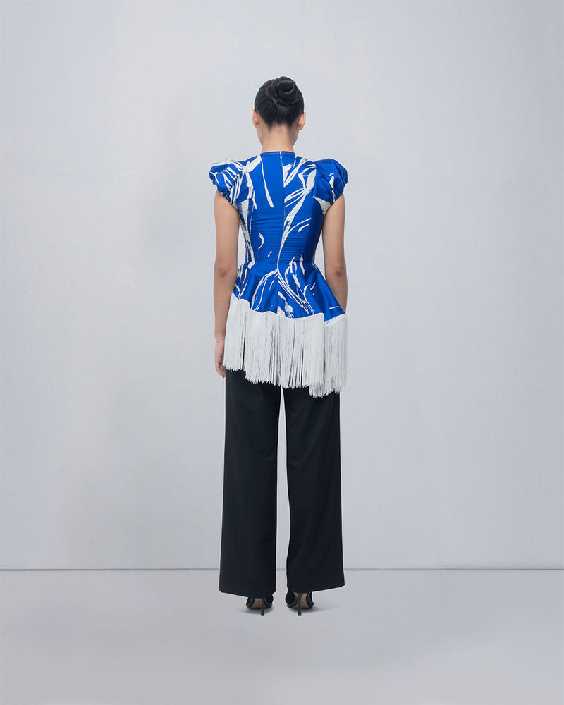 Bea Top viscose top/shirt by Leh Studios in ivory for women in Singapore