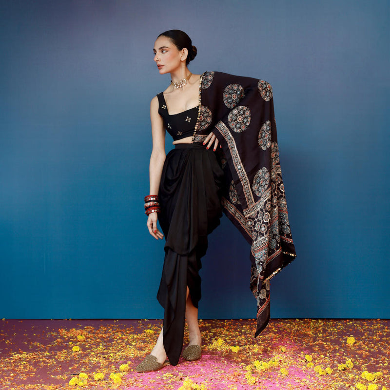 Aaram Ajrakh Drape Dress