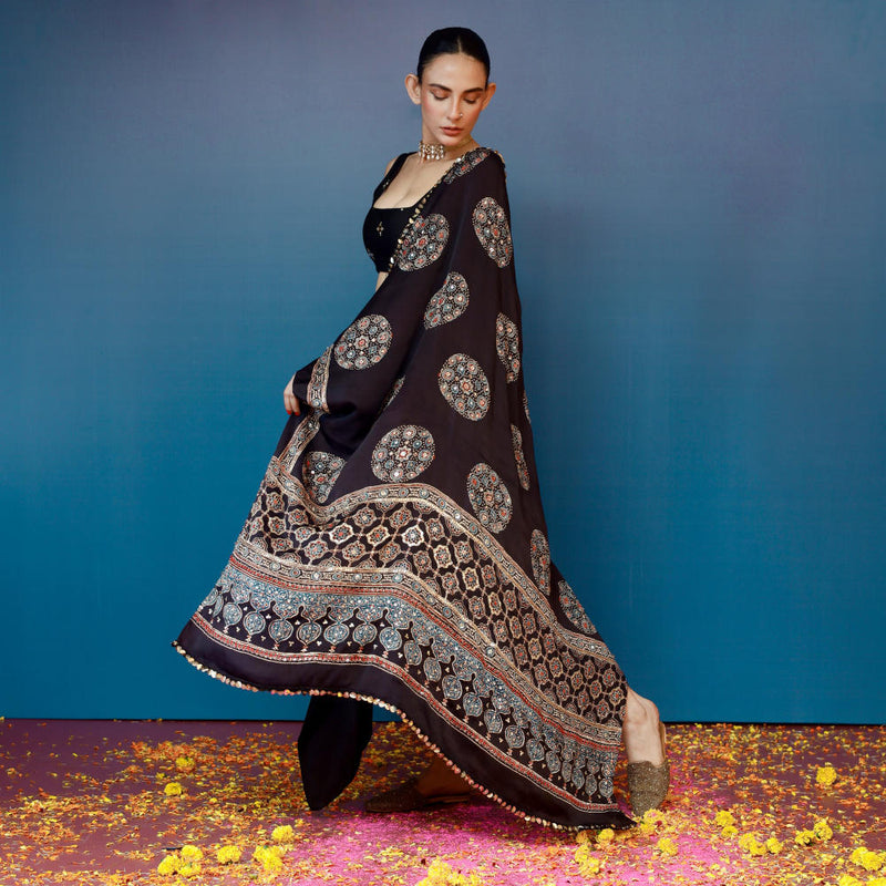 Aaram Ajrakh Drape Dress