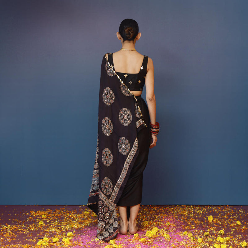 Aaram Ajrakh Drape Dress