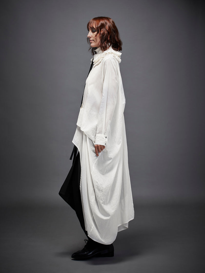 EMMA SHIRT cotton by Chola in white color for women in Singapore