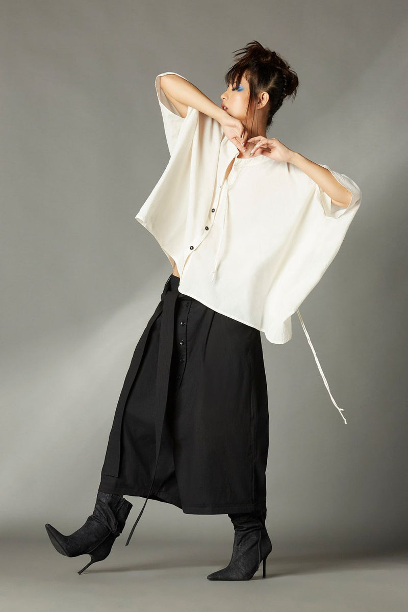 Riley Shirt cotton by Chola in white color for women in Singapore